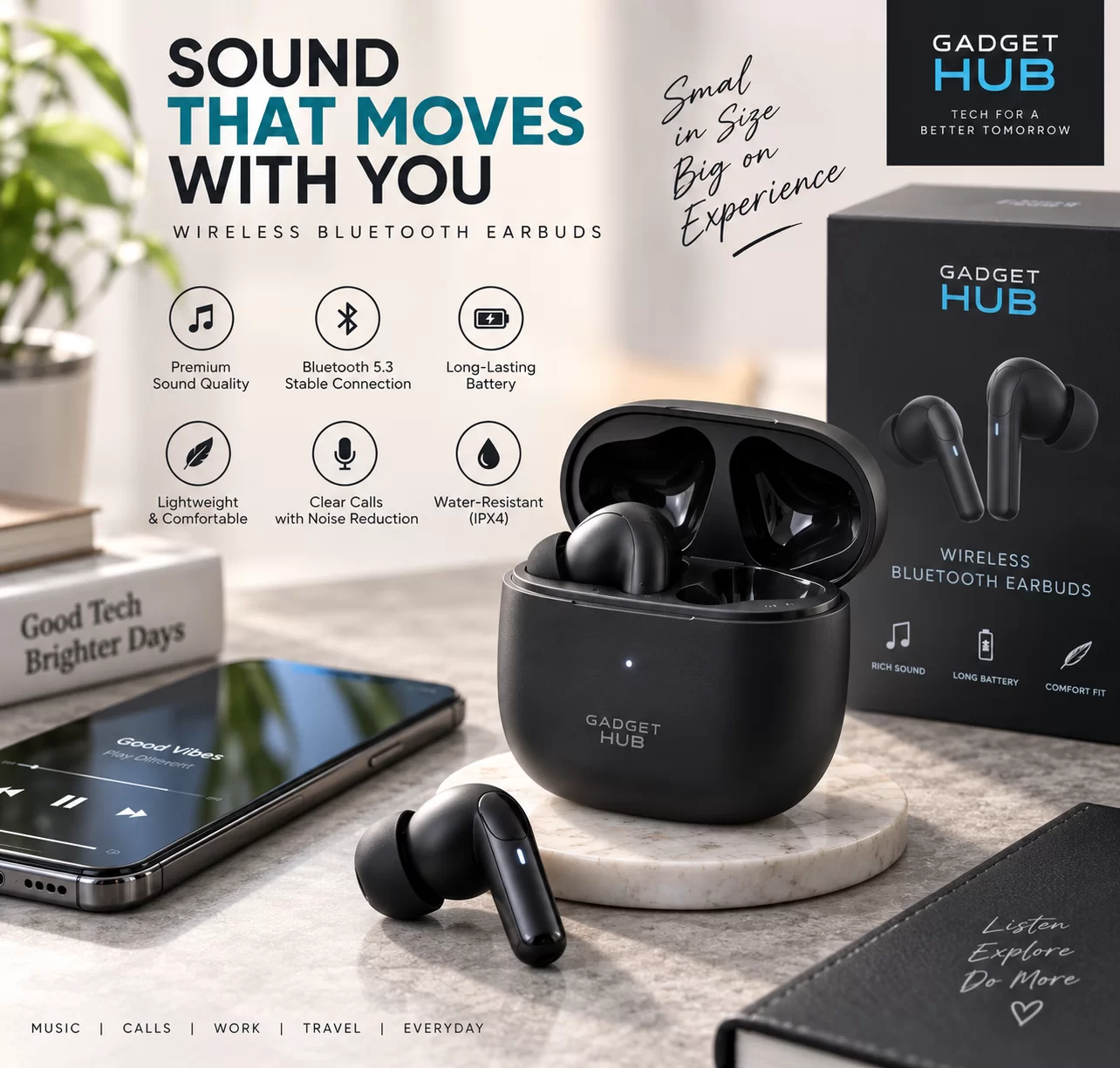Wireless Bluetooth Earbuds